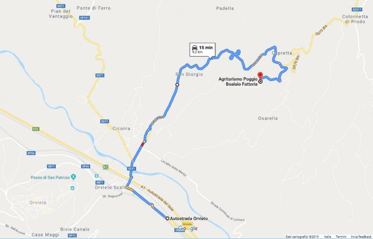 Agriturismo Fattoria Poggio Boalaio Орвието Екстериор снимка